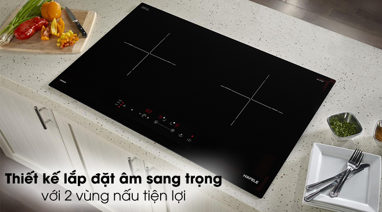 Lắp âm sang trọng - Bếp từ đôi Hafele HC-I2712A