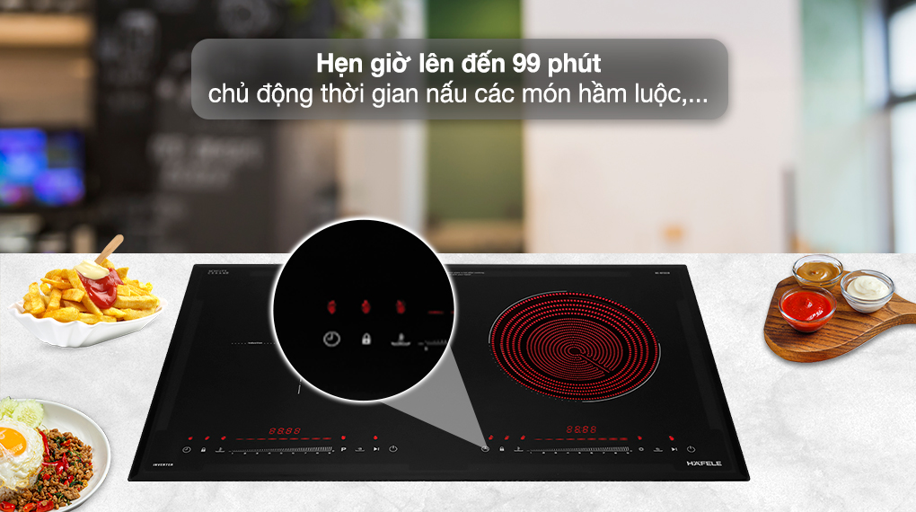 Bếp từ hồng ngoại lắp âm Hafele HC-H7321B - Hẹn giờ nấu