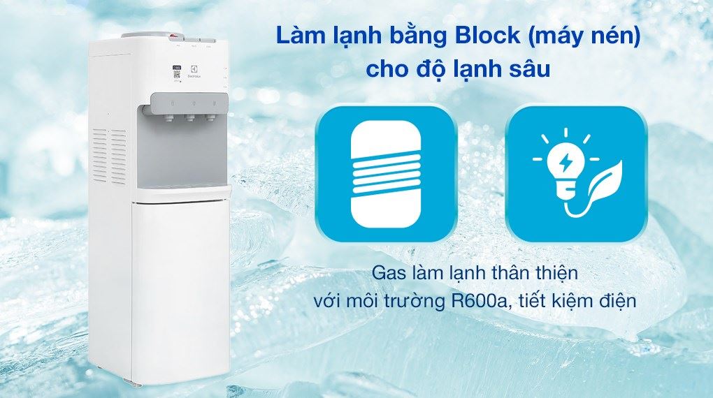 Cây nước nóng lạnh Electrolux EDBMFACWF 530W - Làm lạnh Block