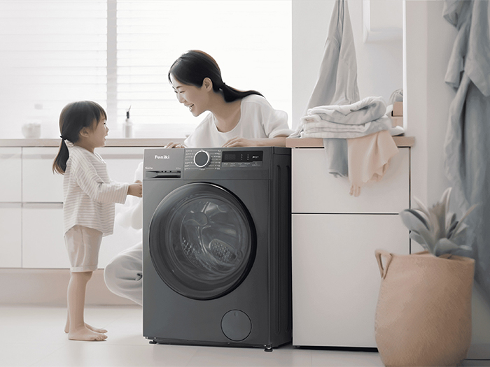 Máy giặt giúp quần áo sạch sẽ 