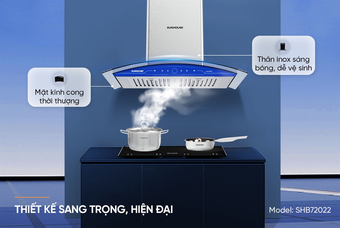 Máy hút mùi Sunhouse SHB72022