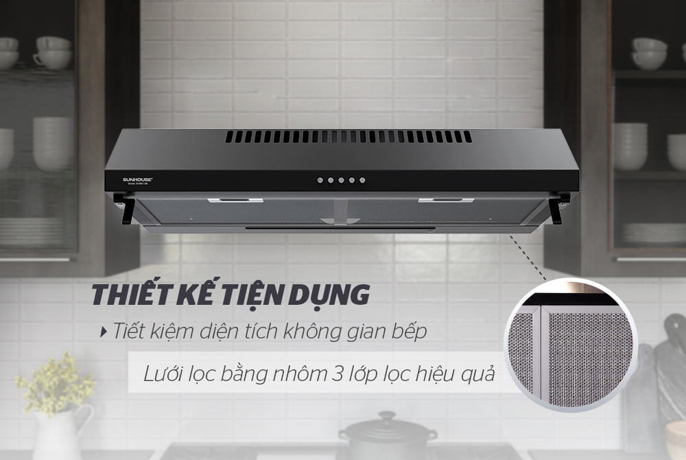 Lưới lọc nhôm máy hút mùi Sunhouse SHB6118B
