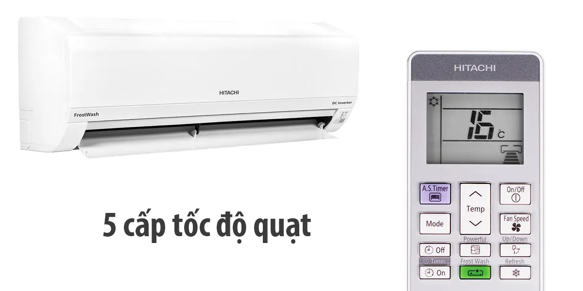 5 cấp tốc độ quạt