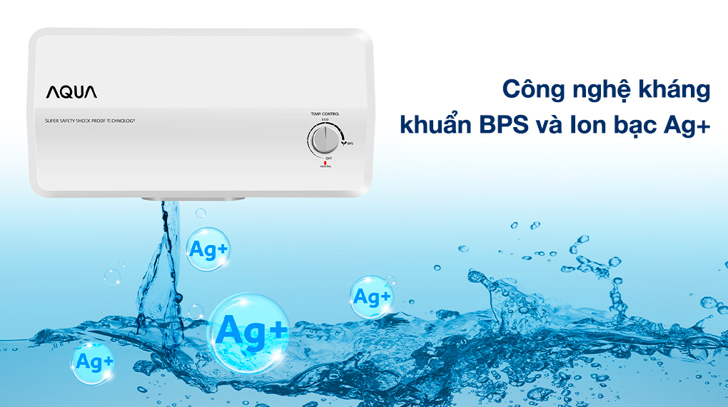 Máy nước nóng gián tiếp Aqua 30 lít 2500W AES30H-SUPER - Tiện ích