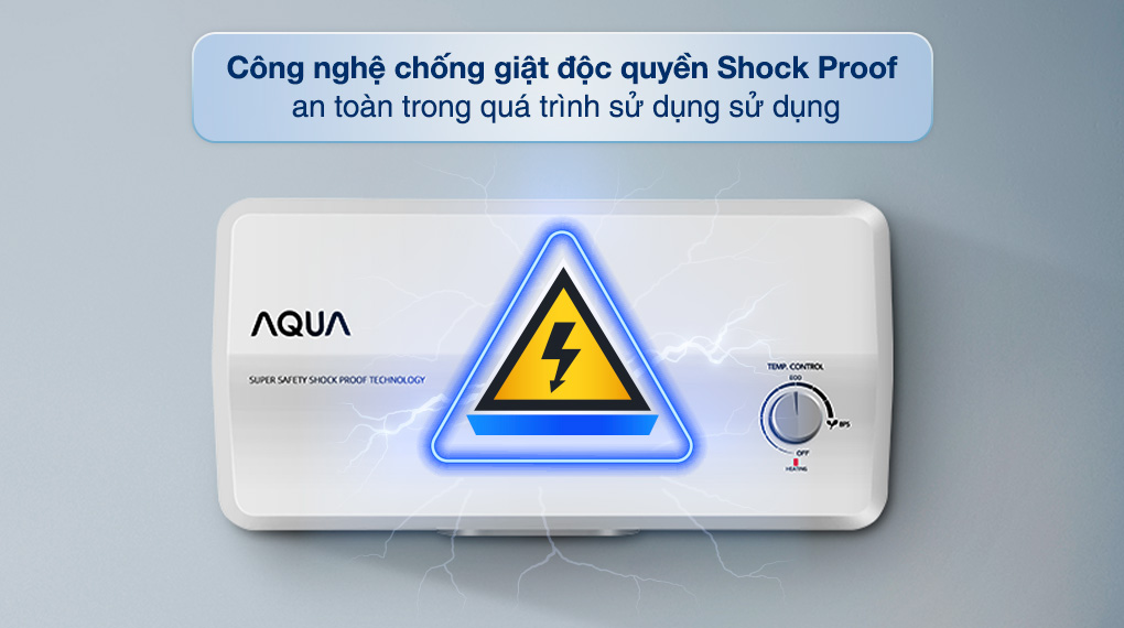 Máy nước nóng gián tiếp Aqua 30 lít 2500W AES30H-SUPER - Chế độ an toàn