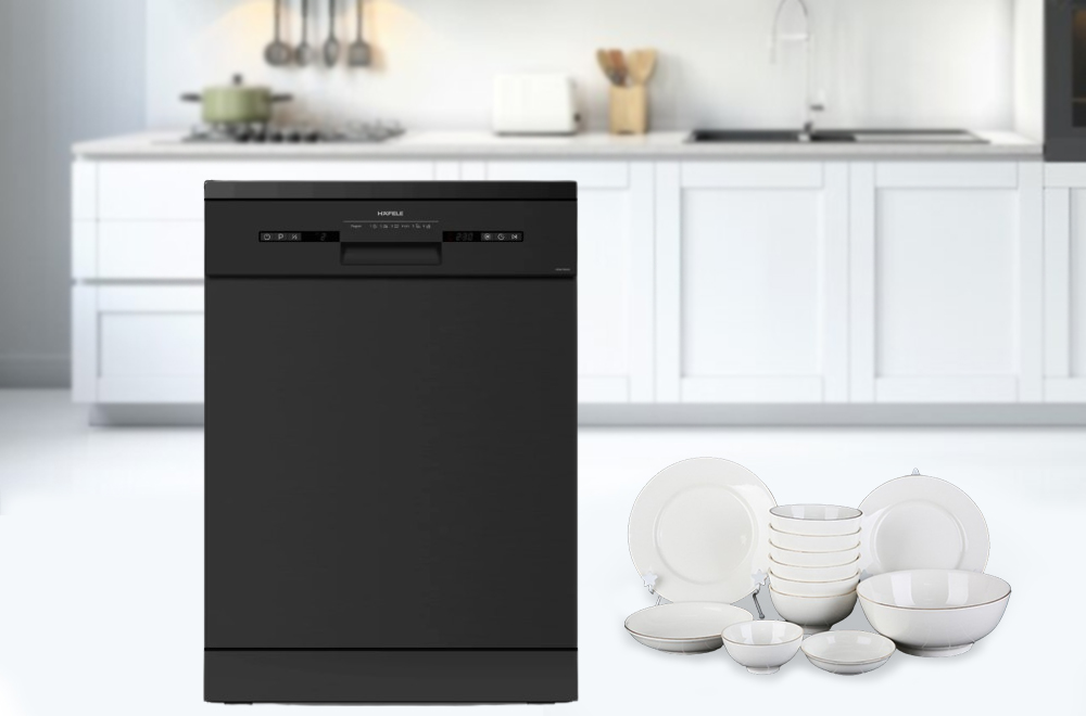 Hafele HDW-F601B/535.29.670 rửa được 14 bộ chén đĩa