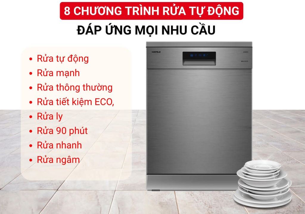 Máy rửa chén Hafele HDW-F602TS (535.29.551)