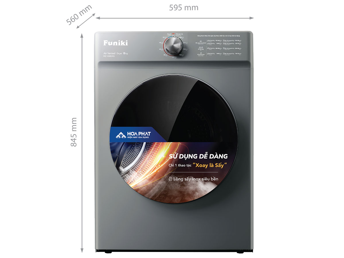 Kích thước của Funiki HD V680AG