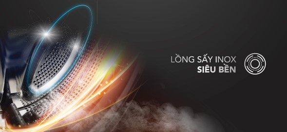 Máy sấy thông hơi Funiki 10kg HD V6100AG có lồng sấy inox bền bỉ