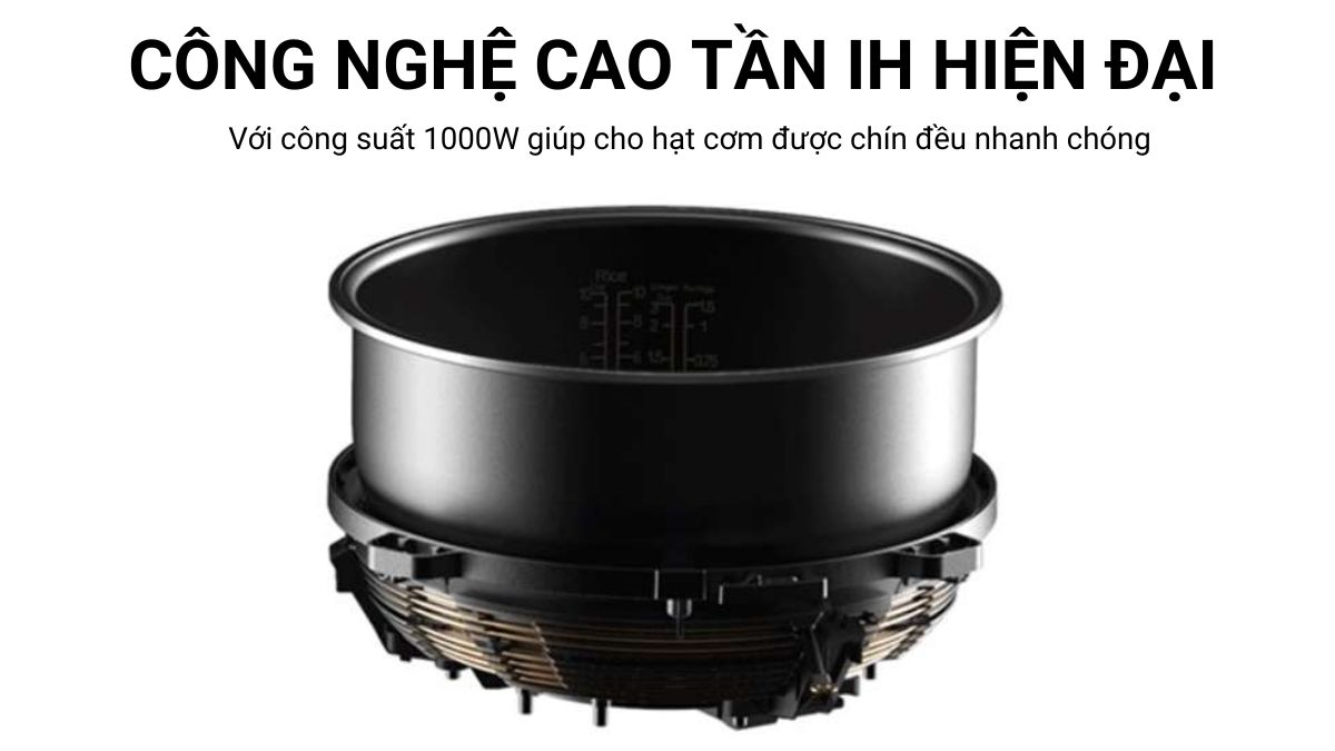 Toshiba RC-10IP1PV nổi bật với công nghệ cao tần IH hiện đại