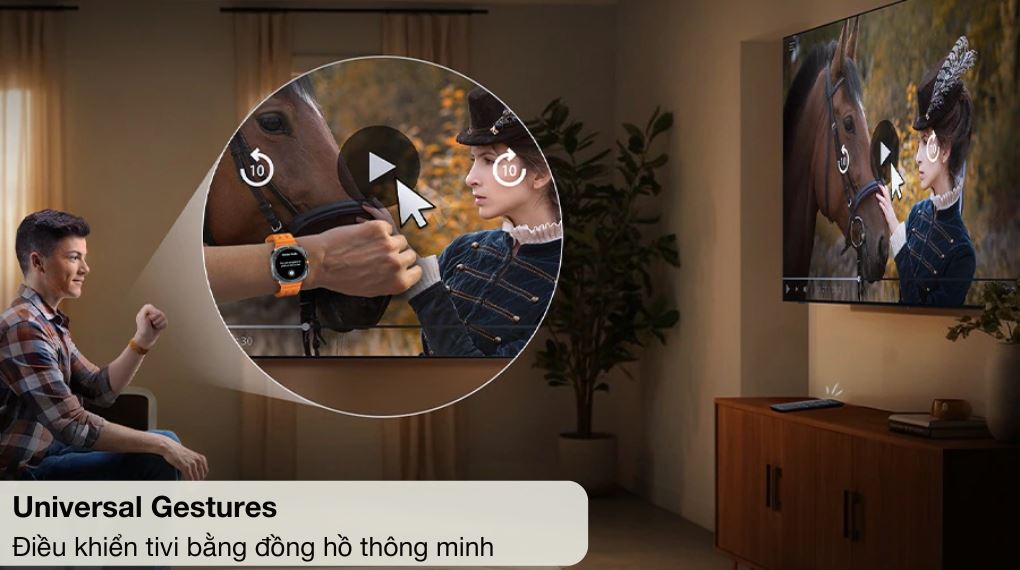 Smart Tivi QLED Samsung AI 4K 55 inch QA55Q8F5 - Tiện ích