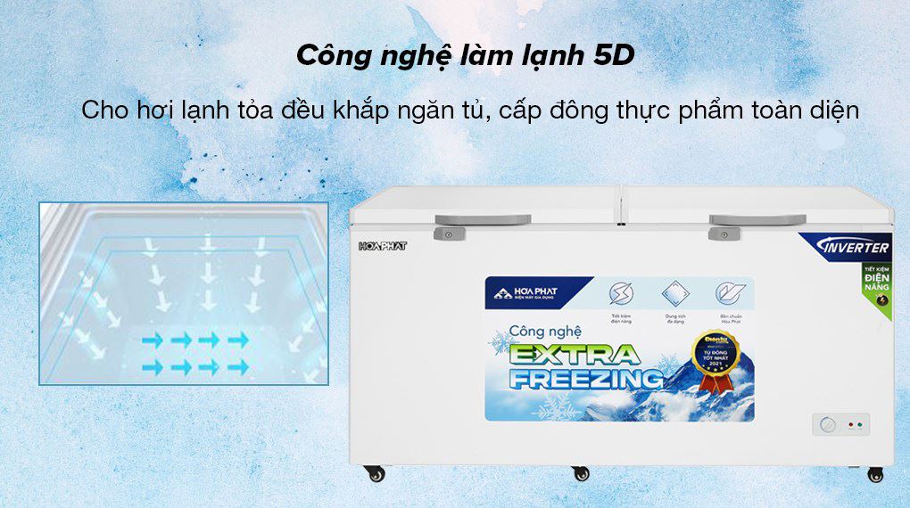 Tủ đông Hòa Phát Inverter 544 lít HPF AD8544 - Công nghệ làm lạnh