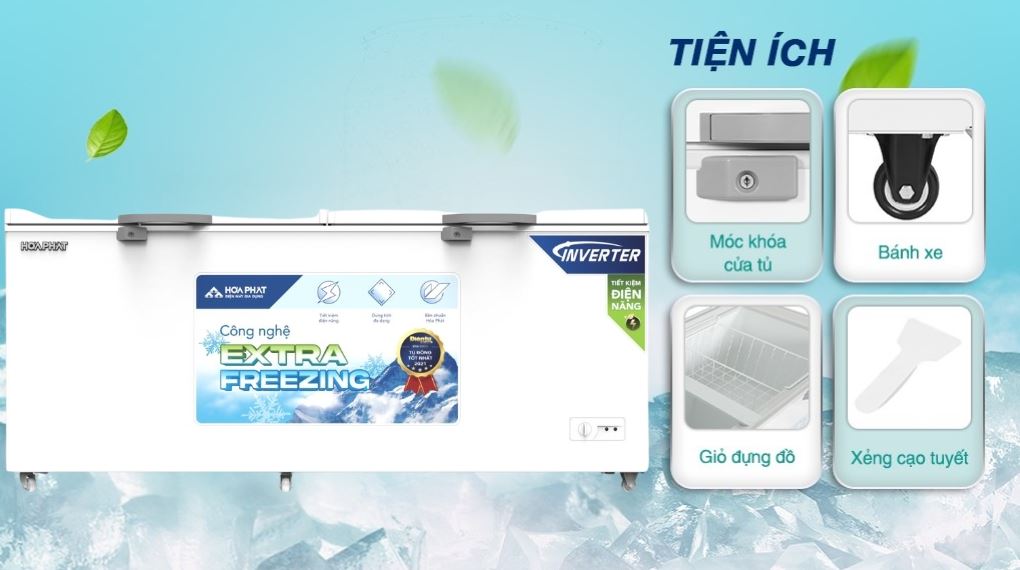 Tủ đông Hòa Phát Inverter 783 lít HPF AD8783 - Tiện ích