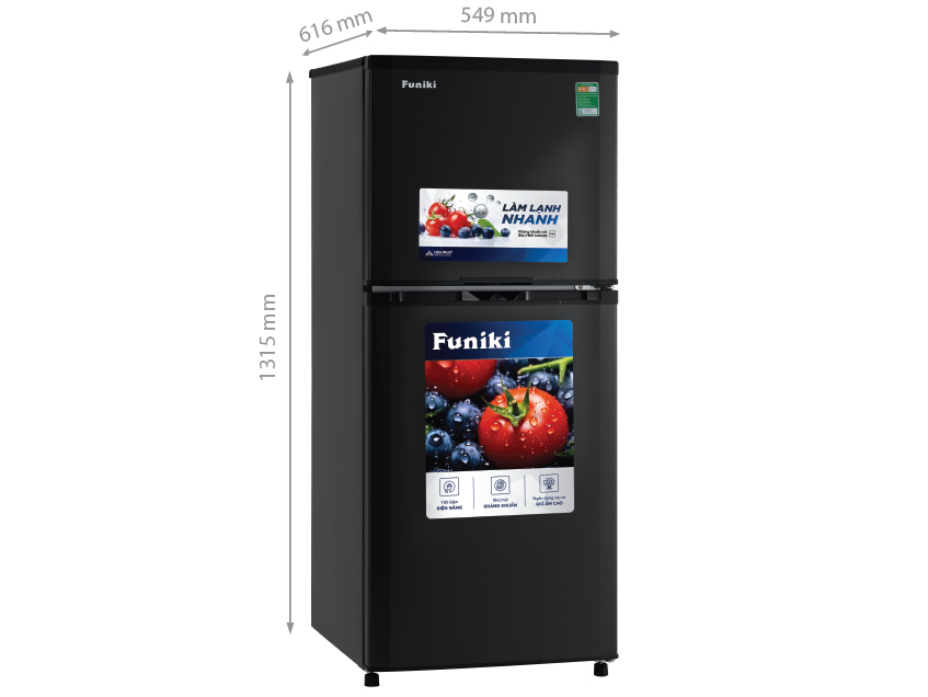 Kích thước tủ lạnh HR T6185TDG