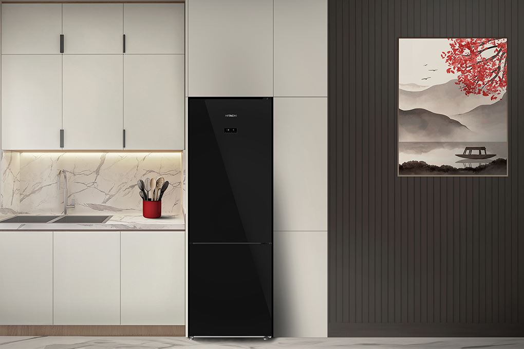 Tủ lạnh Hitachi HRBN6340DGBKVN sở hữu thiết kế sang trọng, hiện đại
