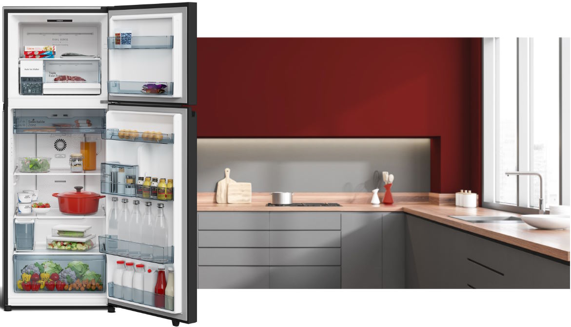Tủ lạnh Hitachi Inverter 407 lít HRTN6443SAGMGVN