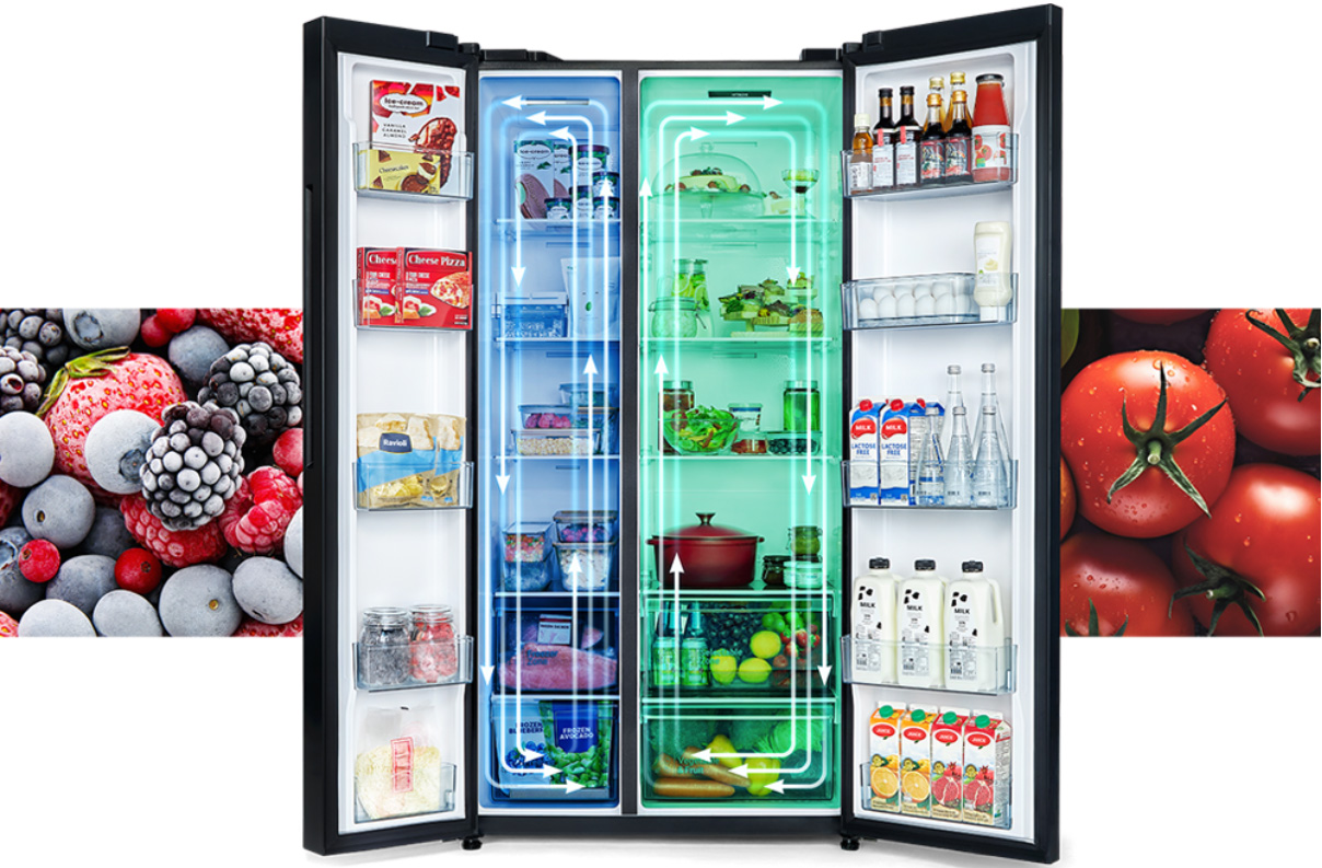 Tủ lạnh Hitachi Side by Side 656 lít HRSN9713ESGBKVN