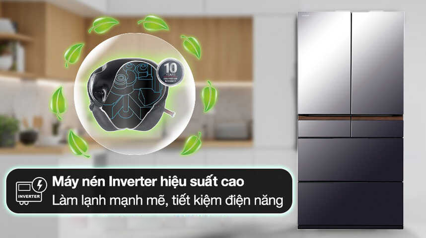 Tủ lạnh Hitachi Inverter R-GW670TV