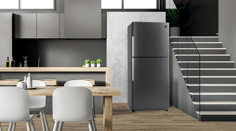 Tủ lạnh Sharp Inverter 471 lít SJ-XP500AE-DS cửa tủ thép