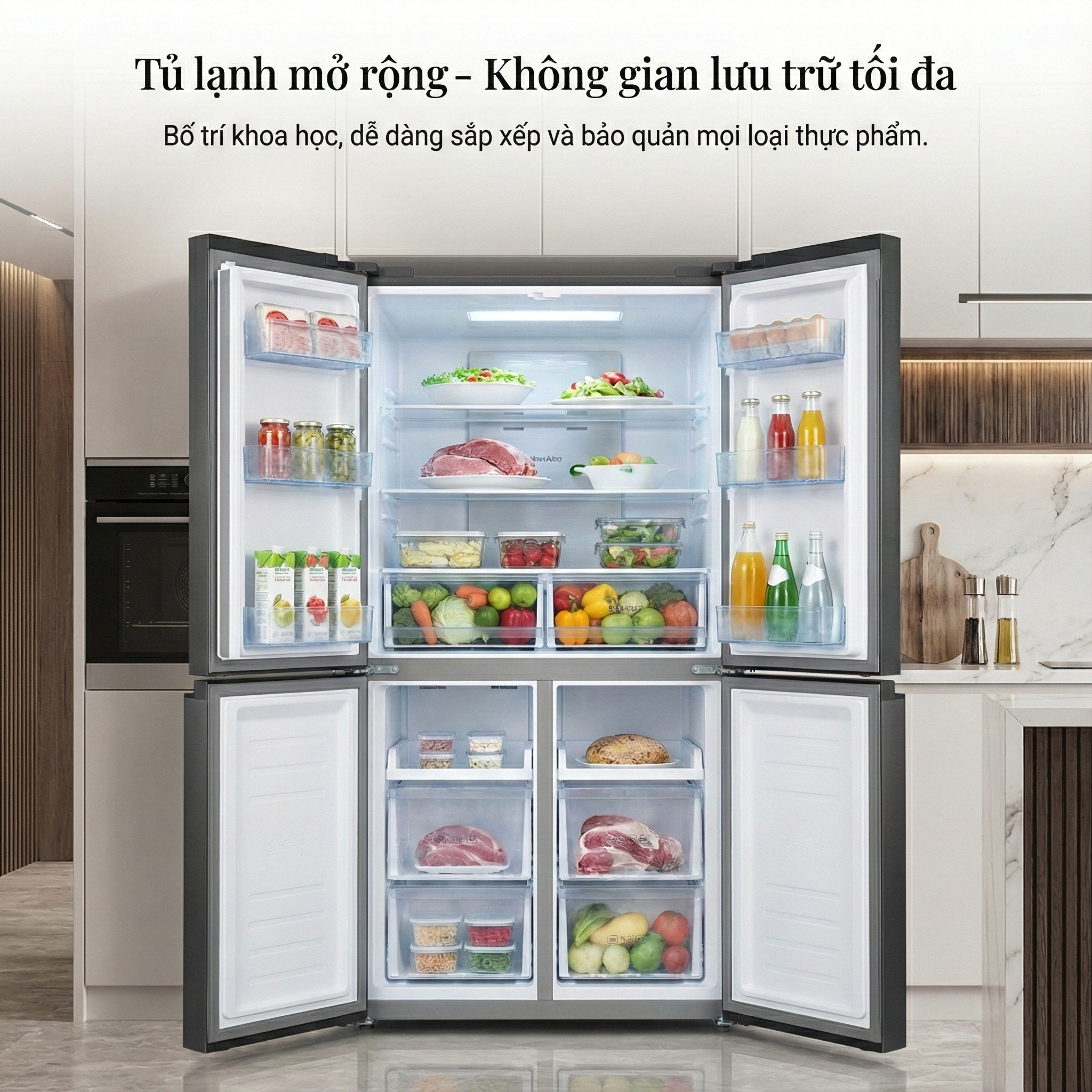 tu lanh sharp inverter multi door 421 lit sj fxp510v mg 176904 1