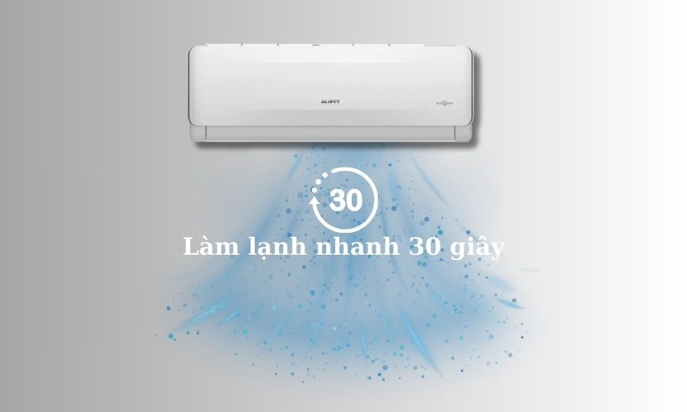 Máy Lạnh AUFIT Inverter 1 HP AFW09FHA4DI-3VN làm lạnh nhanh 30 giây