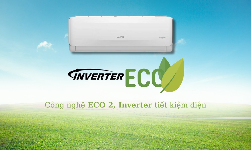 Máy Lạnh AUFIT AFW09FHA4DI-3VN tiết kiệm điện với công nghệ Inverter và ECO 2