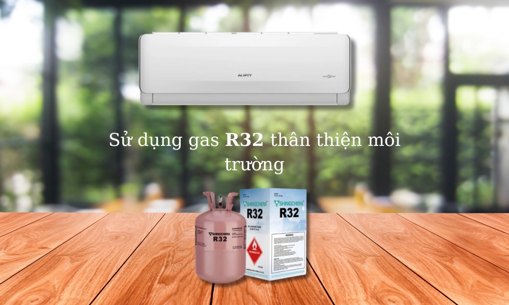 Máy Lạnh AUFIT AFW09FHA4DI-3VN sử dụng gas R32 thân thiện môi trường