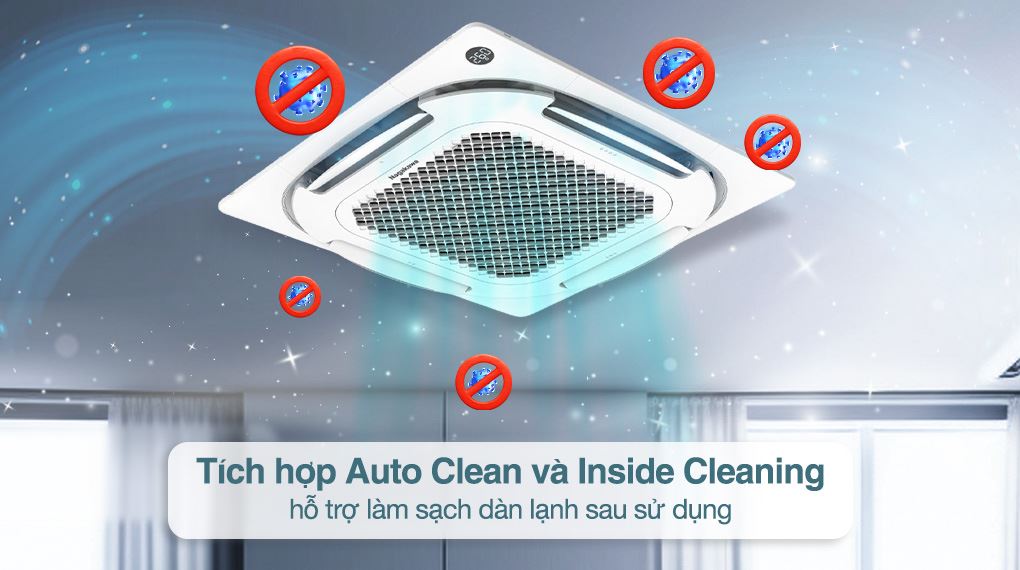 Làm sạch - Máy lạnh âm trần Nagakawa Inverter 2 HP NIT-C18R2U35