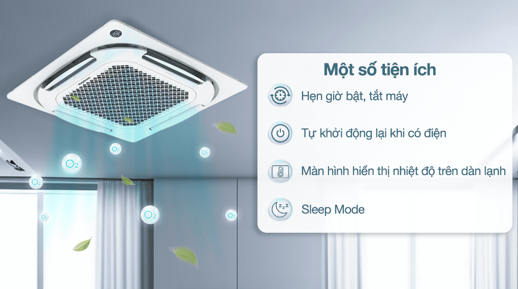 Tiện ích - Máy lạnh âm trần Nagakawa Inverter 2 HP NIT-C18R2U35