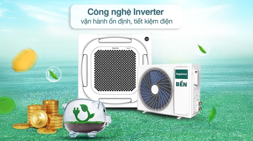Inverter - Máy lạnh âm trần Nagakawa Inverter 2 HP NIT-C18R2U35