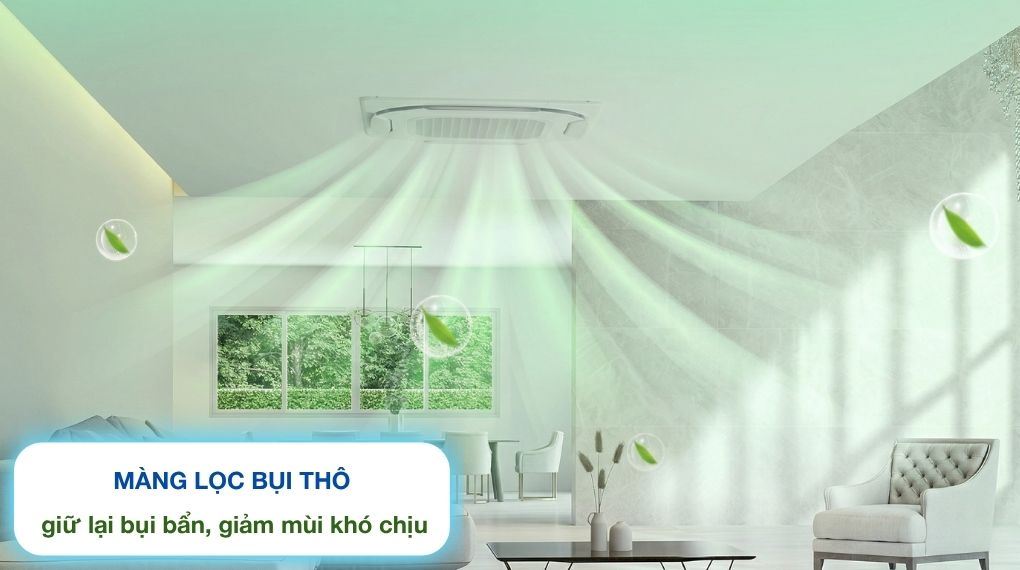 Khả năng lọc không khí - Máy lạnh âm trần Nagakawa Inverter 5.5 HP NIT-C50R2U35