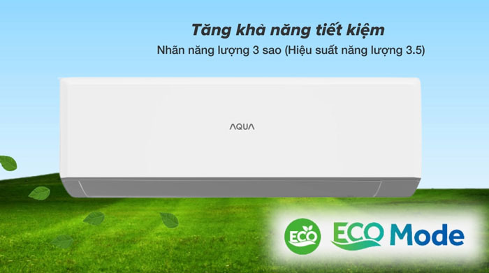 máy lạnh AQUA AQA-R18PC có khả năng tiết kiệm điện hiệu quả