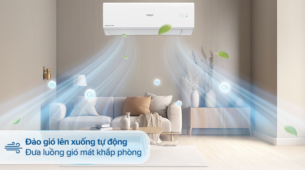 Máy lạnh AQUA Inverter 1 HP AQA-RUV10RB2 - Cơ chế thổi gió