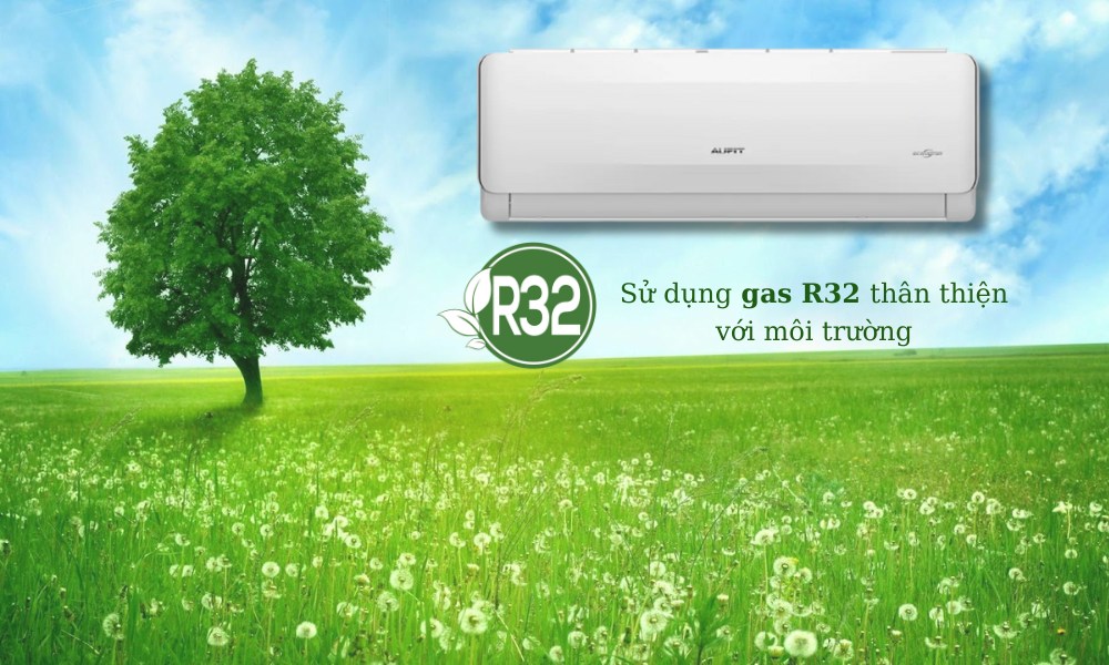 Máy lạnh AUFIT AFW12FHA4DI-3VN sử dụng gas R32 thân thiện với môi trường