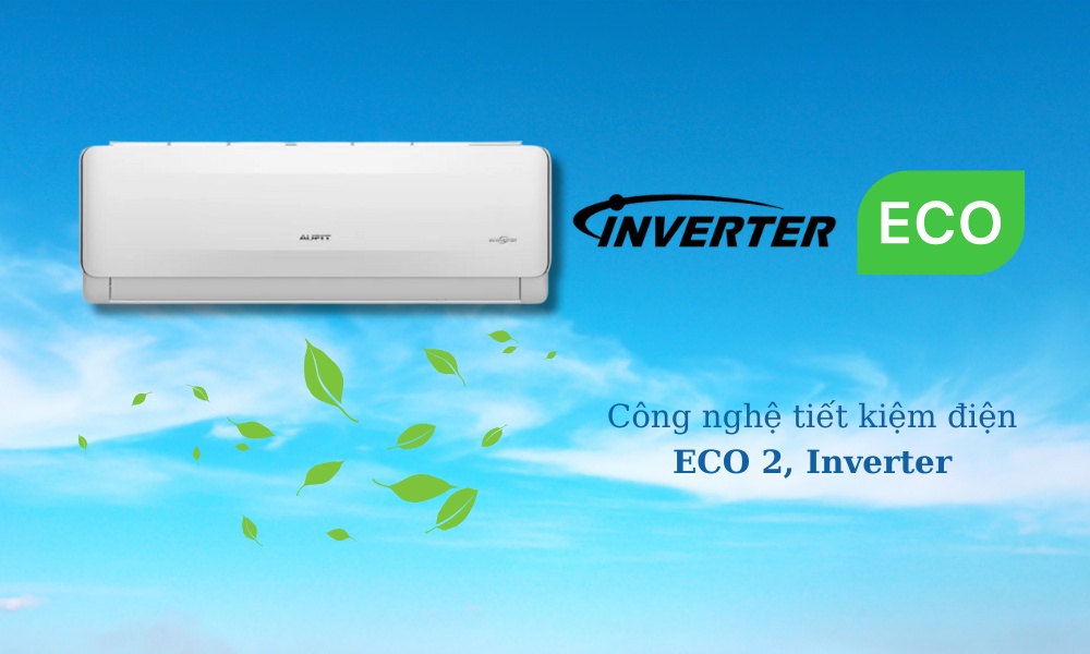 Máy lạnh AUFIT AFW18FHA4DI-5VN sở hữu công nghệ Inverter và ECO 2