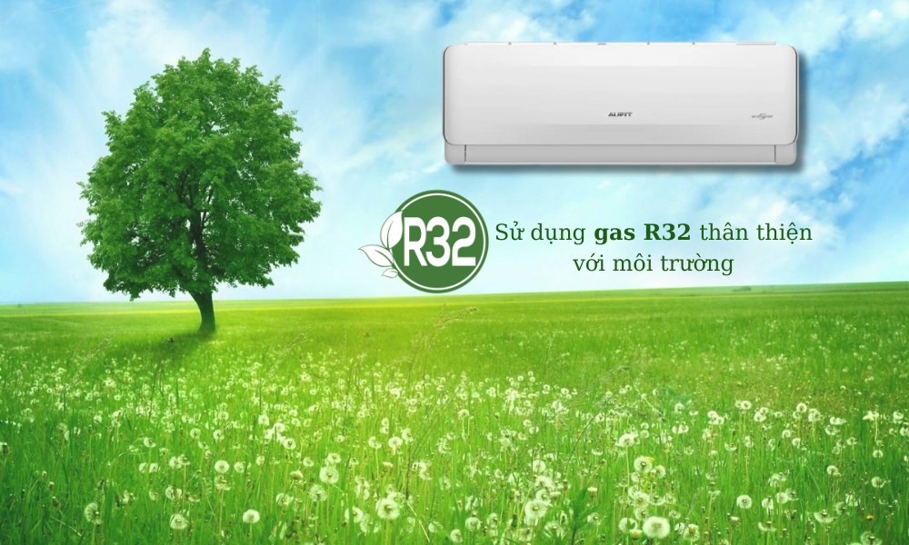 Máy Lạnh AUFIT AFW24FHA4DI-3VN dùng gas R32 hiệu suất cao, thân thiện môi trường