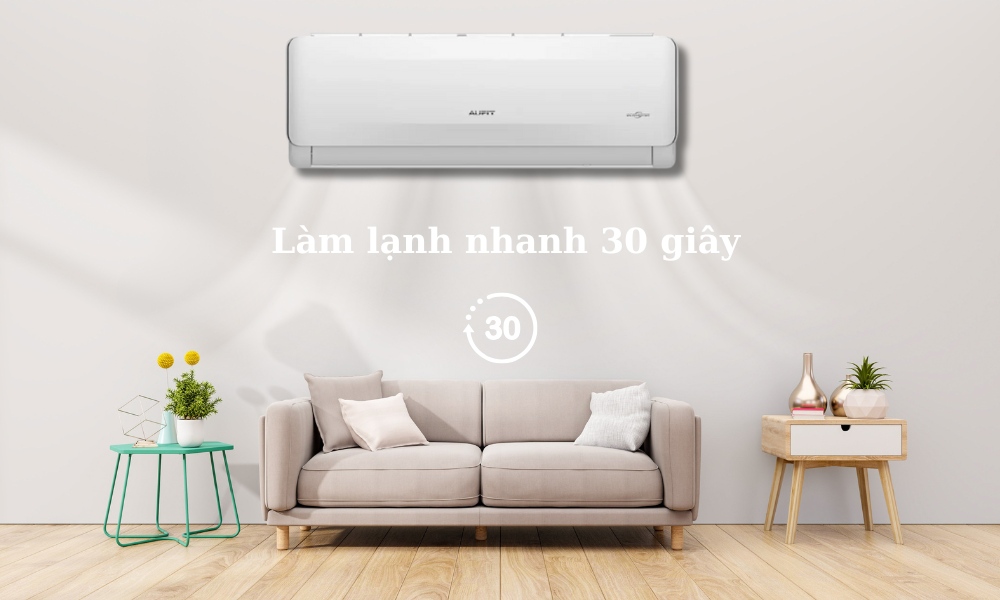 Tính năng làm lạnh nhanh 30 giây trên Máy Lạnh AUFIT AFW24FHA4DI-3VN