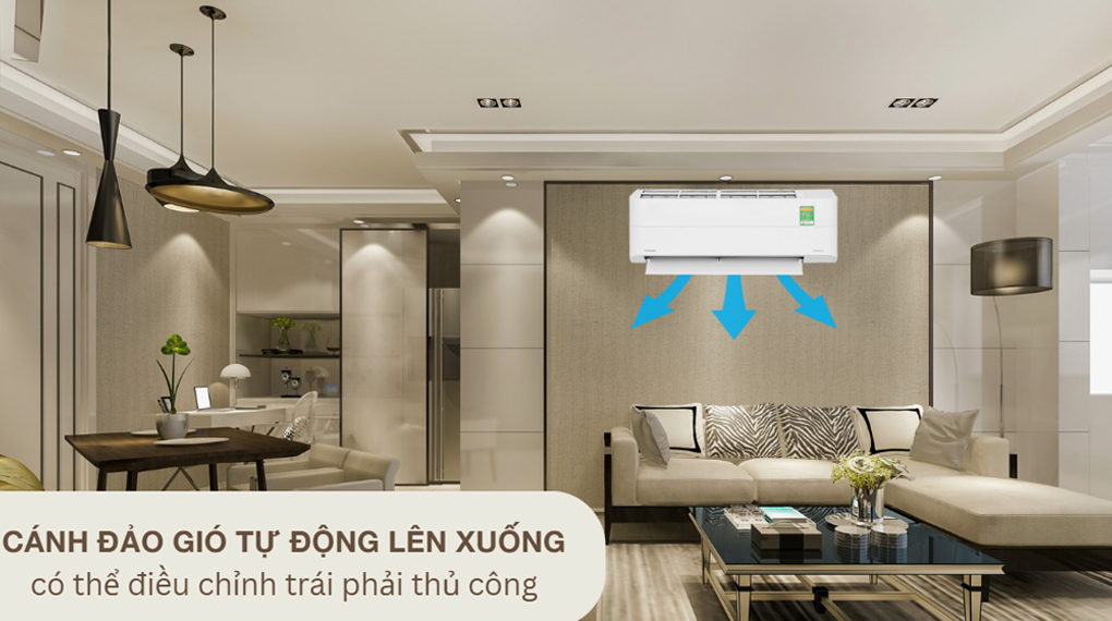 Máy lạnh Toshiba Inverter 1.5 HP RAS-H13Z2KCVG-V - Cơ chế thổi gió