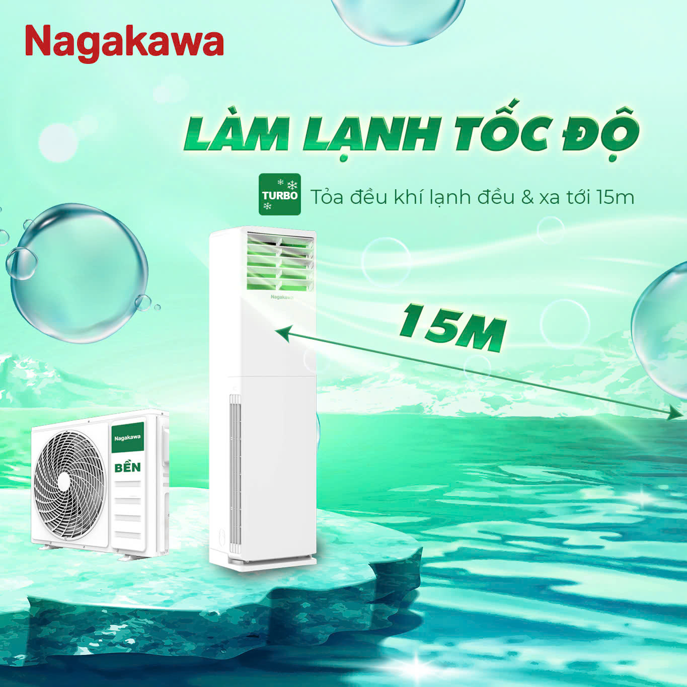 Điều hòa tủ đứng Nagakawa 28.000BTU NP-C28R1K58
