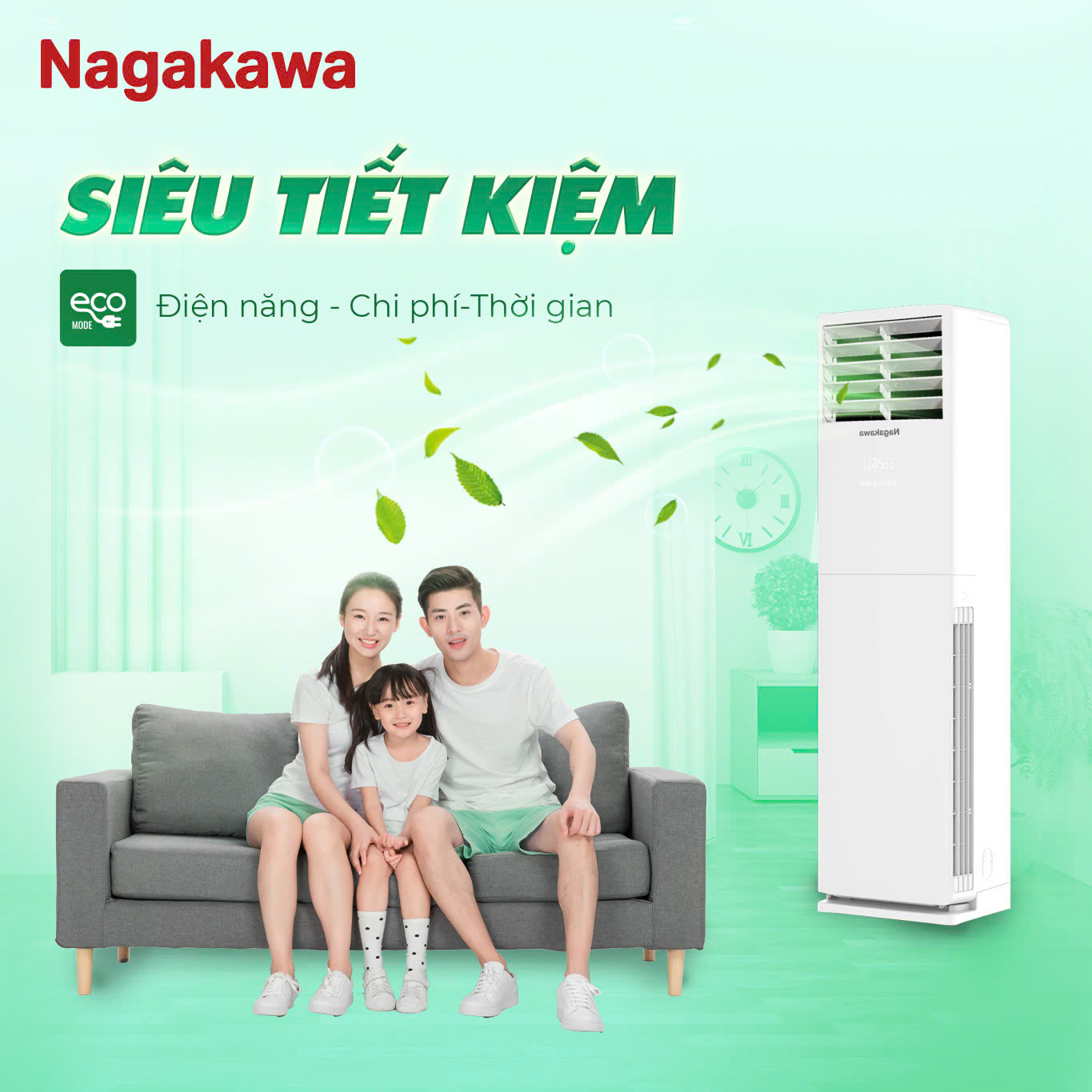 Điều hòa tủ đứng Nagakawa NP-C28R1K58