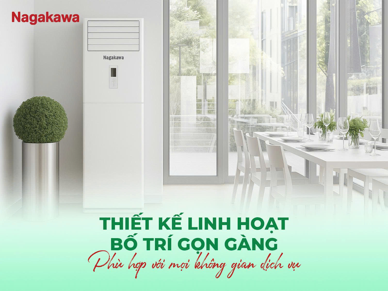 Điều hòa tủ đứng Nagakawa 1 chiều 50.000BTU NP-C50R1K58