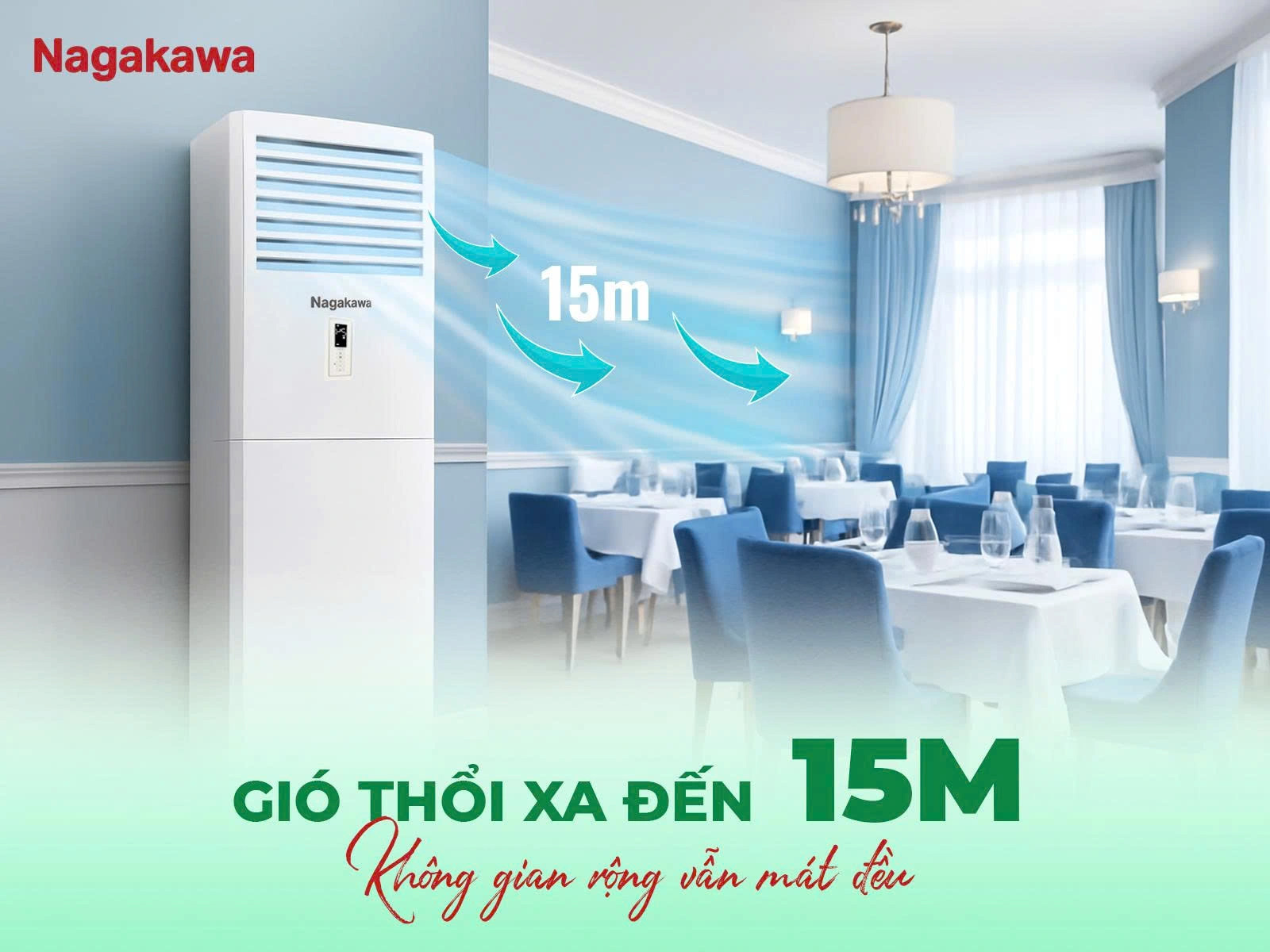 Điều hòa tủ đứng Nagakawa 1 chiều NP-C50R1K58