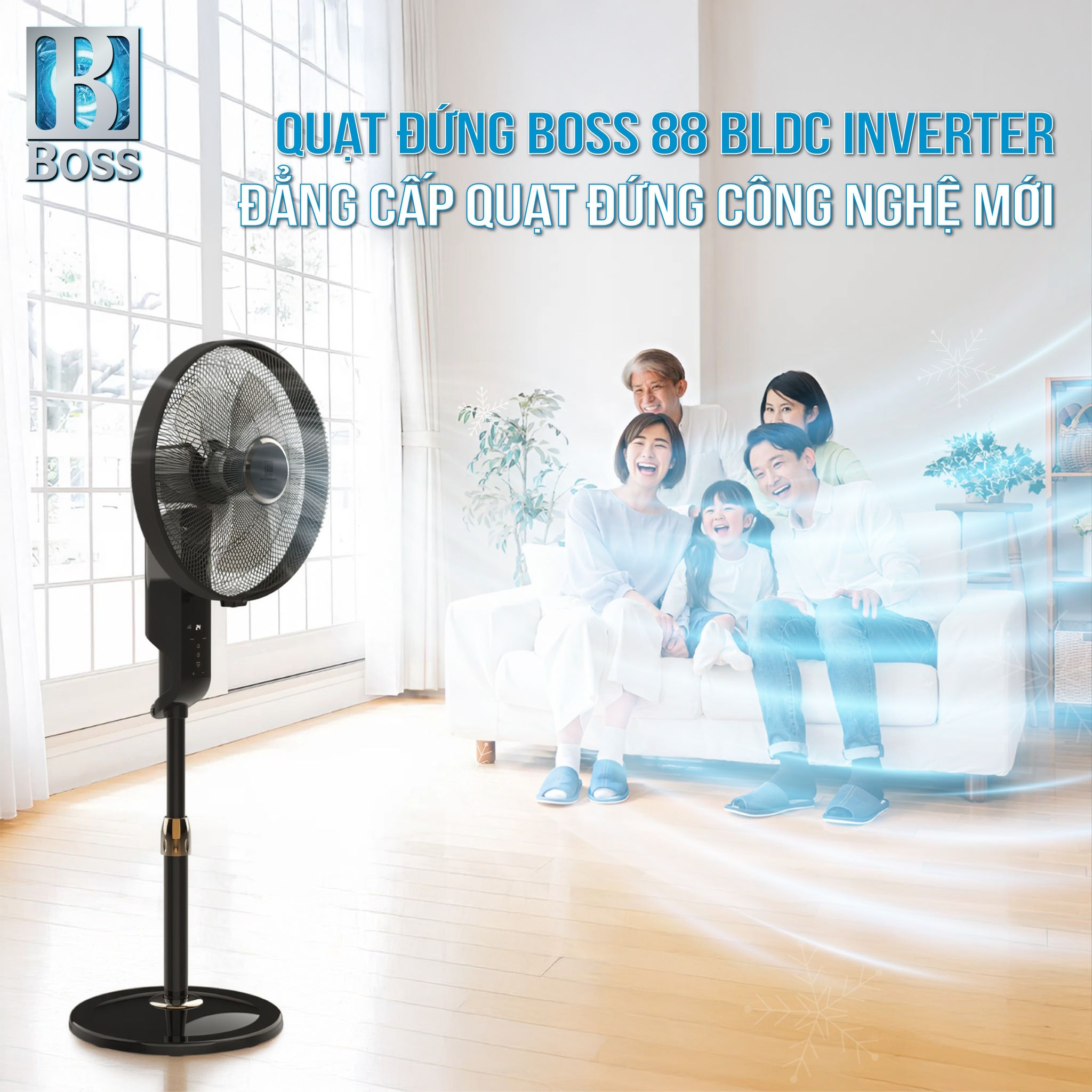 Quạt cây Boss Boss-88-BLDC