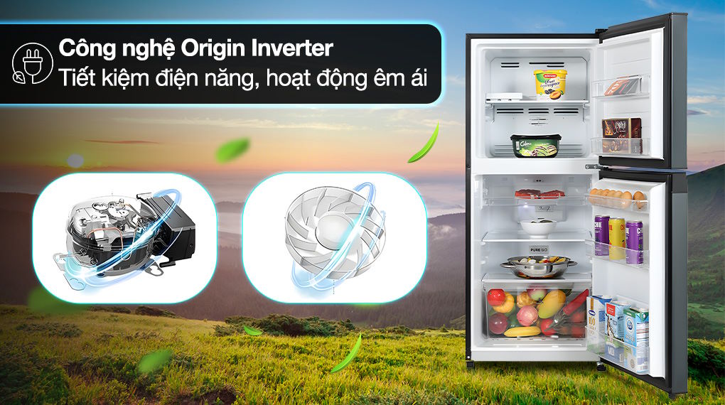 Tủ lạnh Toshiba Inverter 207 lít GR-RT268WE-PMV(68)