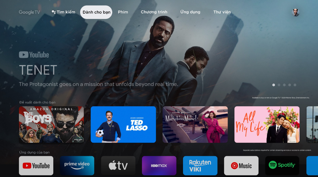 Hệ điều hành Google TV - Google Tivi Mini LED Sony 4K 65 inch XR - 65X95K