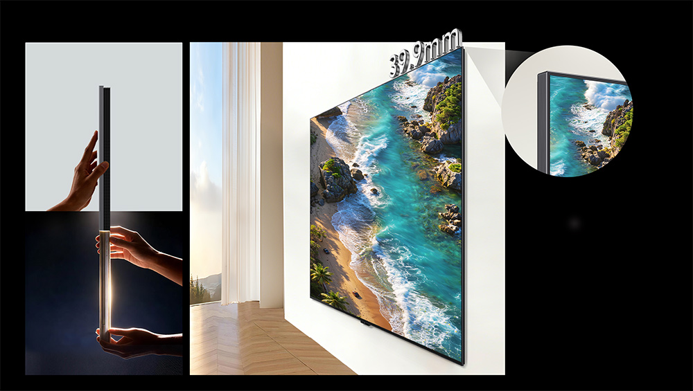 Thiết kế mỏng phẳng Tivi TCL QD-Mini LED 4K 75 Inch 75A400M