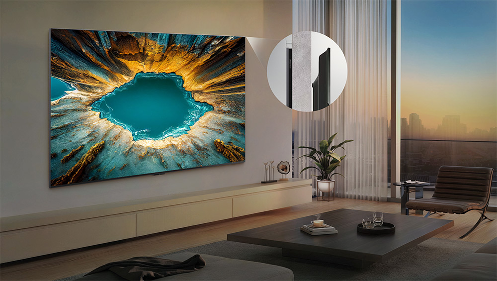 Thiết kế mỏng phẳng Tivi TCL QD-Mini LED 4K 98 Inch 98A400M