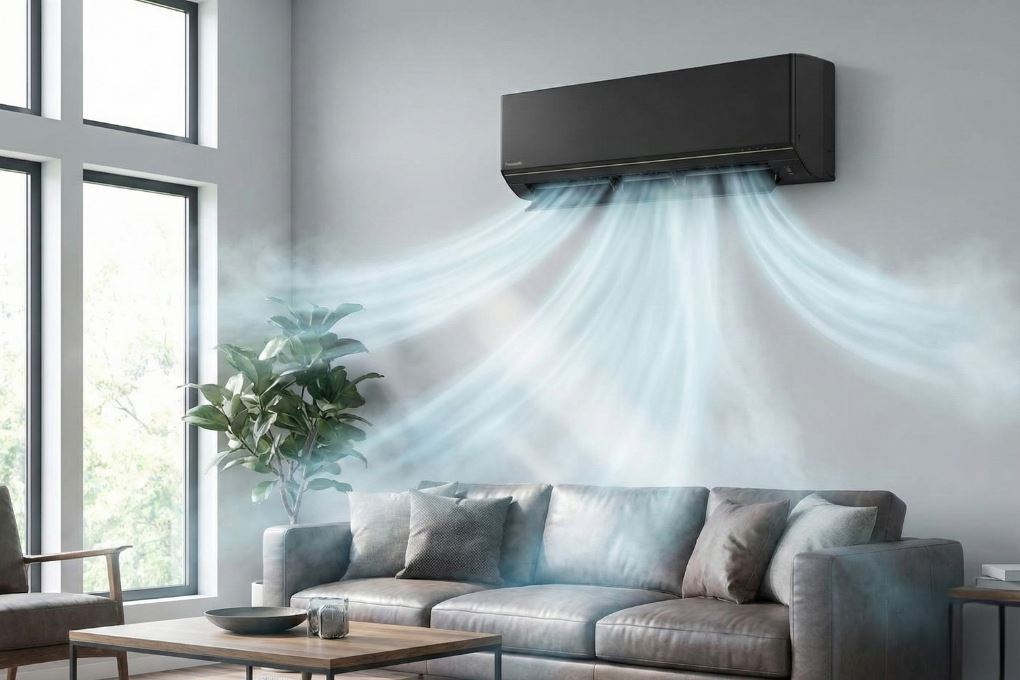 Máy lạnh Panasonic Inverter 1.5 HP CU/CS-AU12BKH-8 - Cơ chế thổi gió