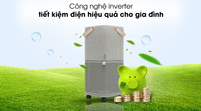 Máy lọc không khí Electrolux PA91-406GY ứng dụng công nghệ Inverter tiết kiệm điện Máy lọc không khí Electrolux PA91-406GY ứng dụng công nghệ Inverter tiết kiệm điện