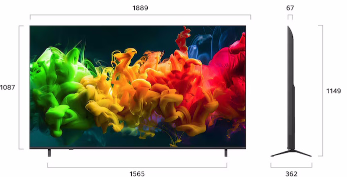 Smart Tivi LG QNED AI 4K 85 inch 85QNED80BSA